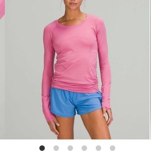 Pink blossom long sleeve swiftly tech